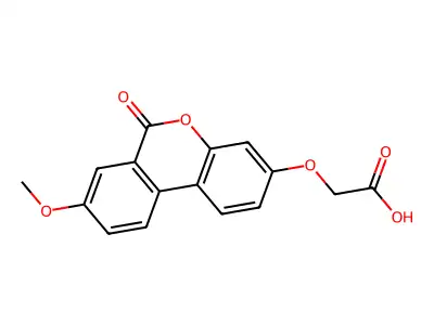 2-(8-Methoxy-6-oxobenzo[c]chromen-3-yl)oxyacetic acid structure