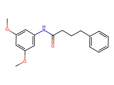 N-(3,5-dimethoxyphenyl)-4-phenylbutanamide structure