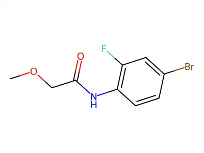 N-(4-bromo-2-fluorophenyl)-2-methoxyacetamide structure