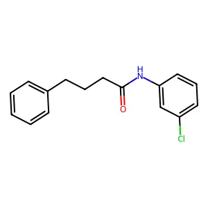 N-(3-chlorophenyl)-4-phenylbutanamide structure