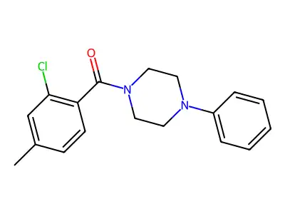 (2-Chloro-4-methylphenyl)-(4-phenylpiperazin-1-yl)methanone structure