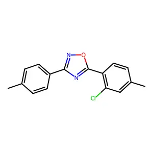5-(2-Chloro-4-methylphenyl)-3-(4-methylphenyl)-1,2,4-oxadiazole structure