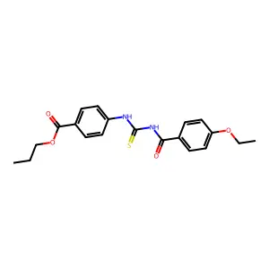 Propyl 4-({[(4-ethoxyphenyl)carbonyl]carbamothioyl}amino)benzoate structure