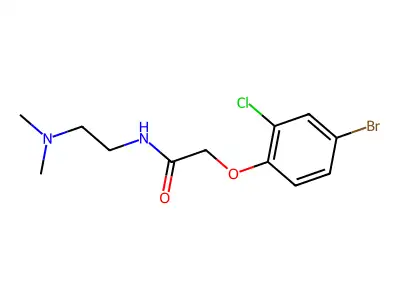 2-(4-bromo-2-chlorophenoxy)-N-[2-(dimethylamino)ethyl]acetamide structure