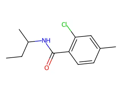 N-(butan-2-yl)-2-chloro-4-methylbenzamide structure