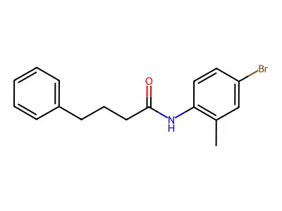 N-(4-bromo-2-methylphenyl)-4-phenylbutanamide structure