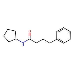 N-cyclopentyl-4-phenylbutanamide structure
