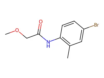 N-(4-bromo-2-methylphenyl)-2-methoxyacetamide structure