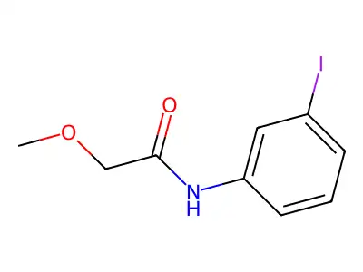 N-(3-iodophenyl)-2-methoxyacetamide structure
