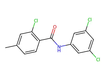 2-chloro-N-(3,5-dichlorophenyl)-4-methylbenzamide structure