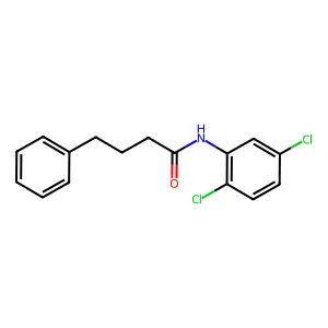 N-(2,5-dichlorophenyl)-4-phenylbutanamide structure