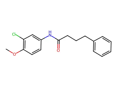 N-(3-chloro-4-methoxyphenyl)-4-phenylbutanamide structure