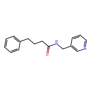 4-phenyl-N-(pyridin-3-ylmethyl)butanamide structure