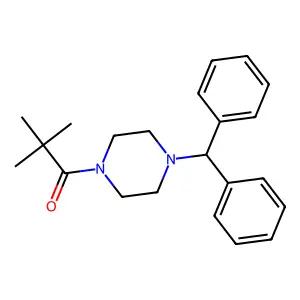 1-(4-Benzhydrylpiperazin-1-yl)-2,2-dimethylpropan-1-one structure