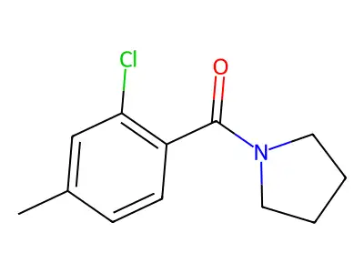 (2-Chloro-4-methylphenyl)(pyrrolidin-1-yl)methanone structure