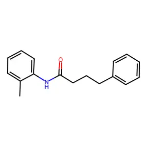 N-(2-methylphenyl)-4-phenylbutanamide structure