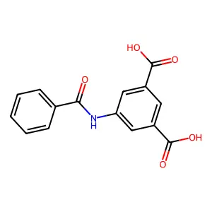 5-(Phenylcarbonylamino)benzene-1,3-dicarboxylic acid structure