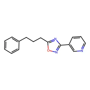5-(3-Phenylpropyl)-3-pyridin-3-yl-1,2,4-oxadiazole structure