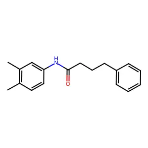 N-(3,4-dimethylphenyl)-4-phenylbutanamide structure