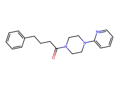 4-Phenyl-1-(4-pyridin-2-ylpiperazin-1-yl)butan-1-one structure