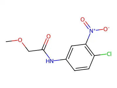 N-(4-chloro-3-nitrophenyl)-2-methoxyacetamide structure