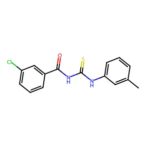 3-chloro-N-[(3-methylphenyl)carbamothioyl]benzamide structure