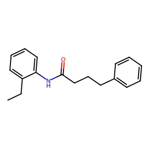 N-(2-ethylphenyl)-4-phenylbutanamide structure