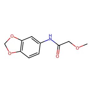 N-(1,3-benzodioxol-5-yl)-2-methoxyacetamide structure