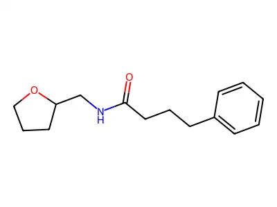 N-(oxolan-2-ylmethyl)-4-phenylbutanamide structure