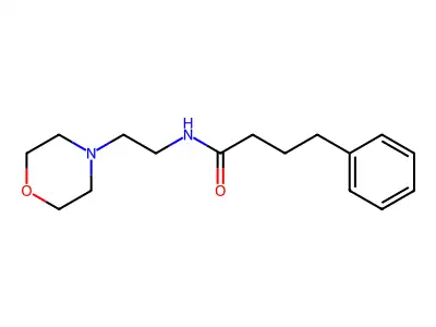 N-(2-morpholin-4-ylethyl)-4-phenylbutanamide structure