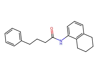 4-phenyl-N-(5,6,7,8-tetrahydronaphthalen-1-yl)butanamide structure