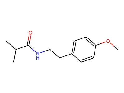 N-[2-(4-methoxyphenyl)ethyl]-2-methylpropanamide structure