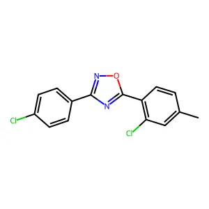 5-(2-Chloro-4-methylphenyl)-3-(4-chlorophenyl)-1,2,4-oxadiazole structure