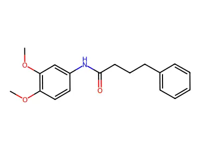 N-(3,4-dimethoxyphenyl)-4-phenylbutanamide structure