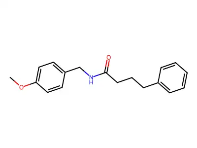 N-(4-methoxybenzyl)-4-phenylbutanamide structure