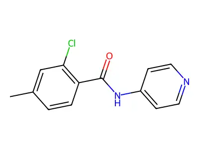 2-chloro-4-methyl-N-(pyridin-4-yl)benzamide structure