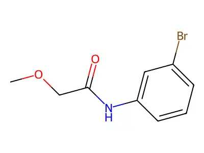 N-(3-bromophenyl)-2-methoxyacetamide structure