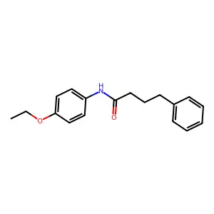 N-(4-ethoxyphenyl)-4-phenylbutanamide structure