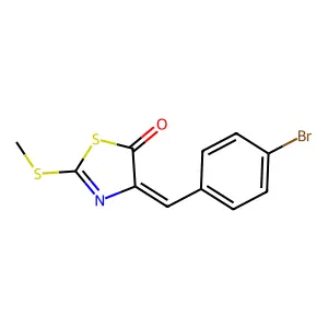 4-[(4-Bromophenyl)methylidene]-2-methylsulfanyl-1,3-thiazol-5-one structure