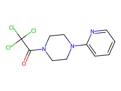 1-(2-Pyridinyl)-4-(trichloroacetyl)piperazine structure