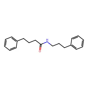 4-phenyl-N-(3-phenylpropyl)butanamide structure