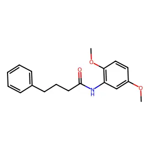 N-(2,5-dimethoxyphenyl)-4-phenylbutanamide structure