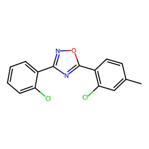 5-(2-Chloro-4-methylphenyl)-3-(2-chlorophenyl)-1,2,4-oxadiazole structure