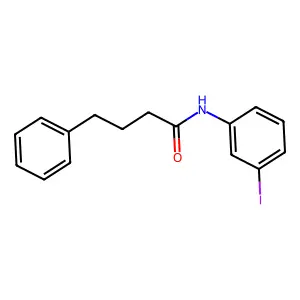 N-(3-iodophenyl)-4-phenylbutanamide structure