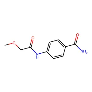 4-[(Methoxyacetyl)amino]benzamide structure