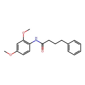 N-(2,4-dimethoxyphenyl)-4-phenylbutanamide structure