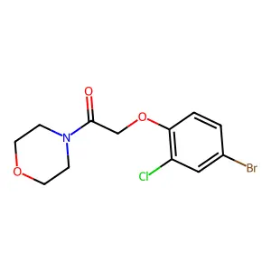 2-(4-Bromo-2-chlorophenoxy)-1-morpholin-4-ylethanone structure