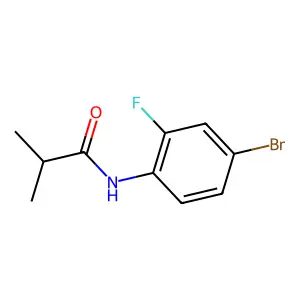 N-(4-bromo-2-fluorophenyl)-2-methylpropanamide structure