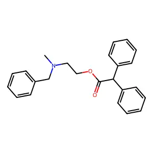 2-[Benzyl(methyl)amino]ethyl diphenylacetate structure
