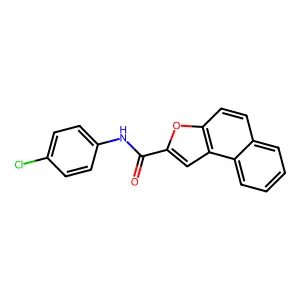 N-(4-chlorophenyl)naphtho[2,1-b]furan-2-carboxamide structure